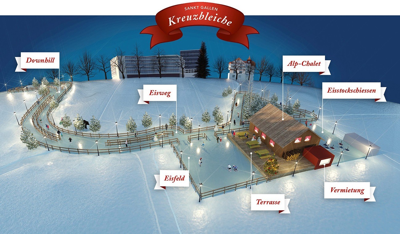 Sankt Gallen - Eisbahn mieten Ice-World