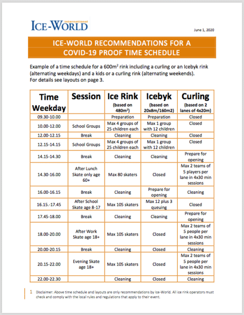 Inspiration for Ice Rink Layouts & Time Schedules: 11 ideas - Ice-World