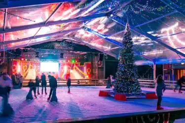 Eisbahn im Movie Park Deutschland